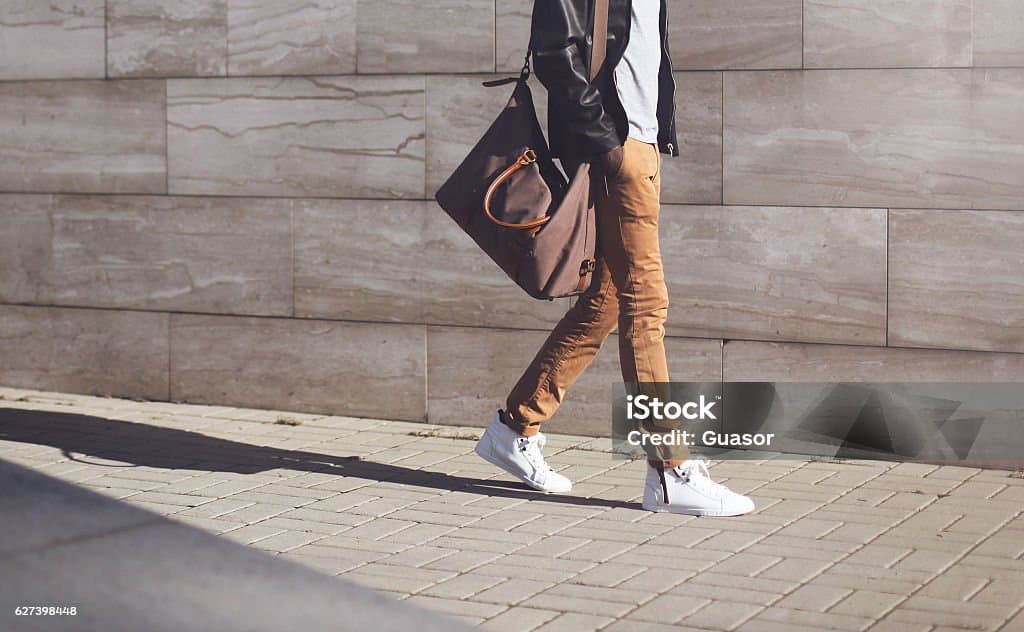 A guy with a groovy shoes.